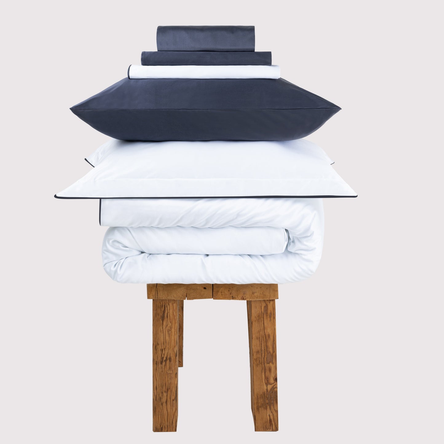 800 Thread Count Egyptian Cotton Duke of Bliss LUXE Grey Bedding Set - Grey Accent