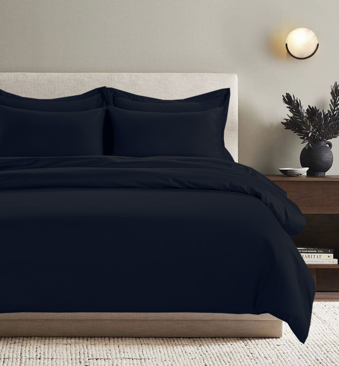 All Season Egyptian Giza Complete Set - Navy