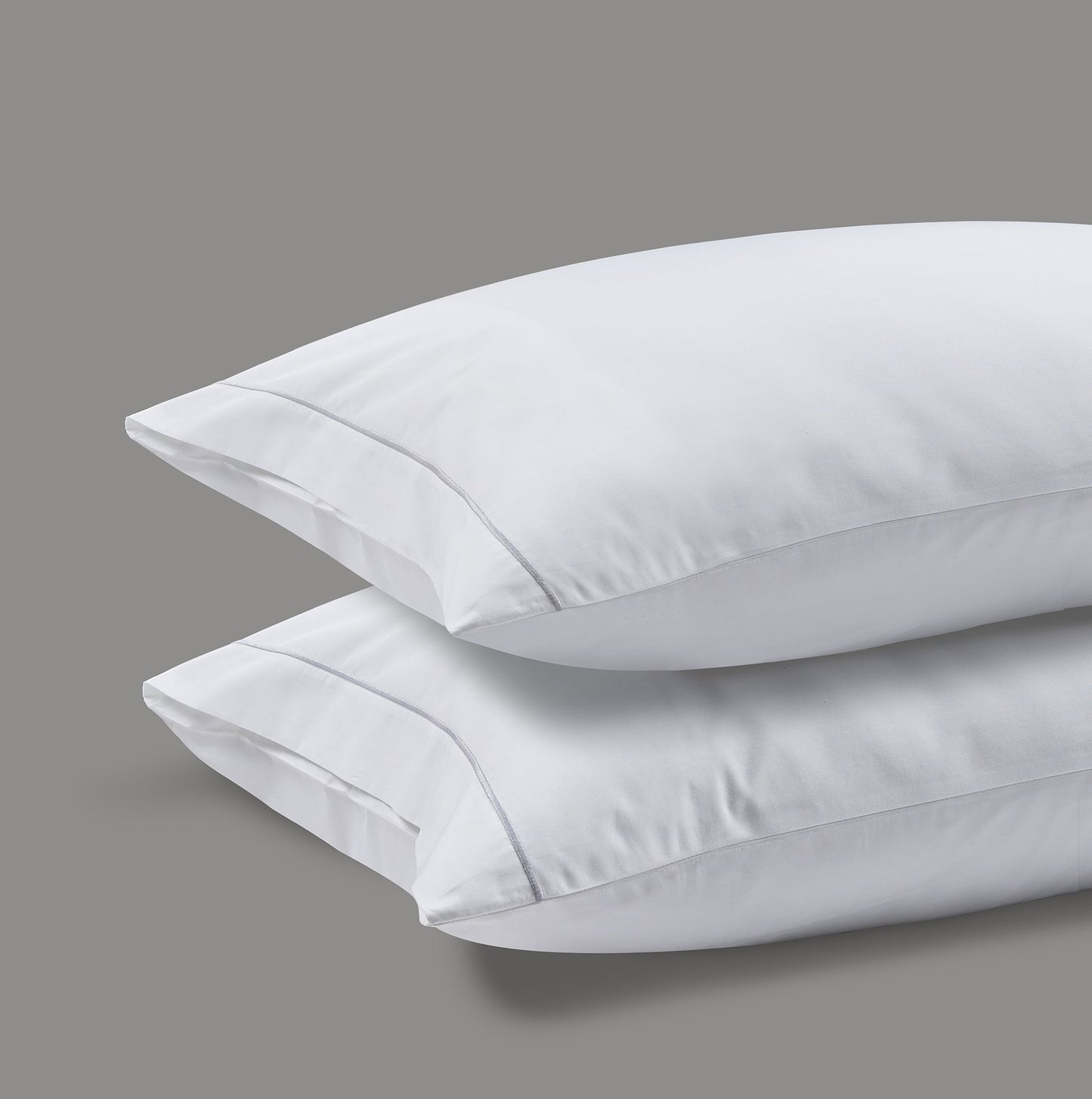 800 Thread Count Egyptian Cotton Sateen Oakwood Bedding Set - Silver Dove Grey