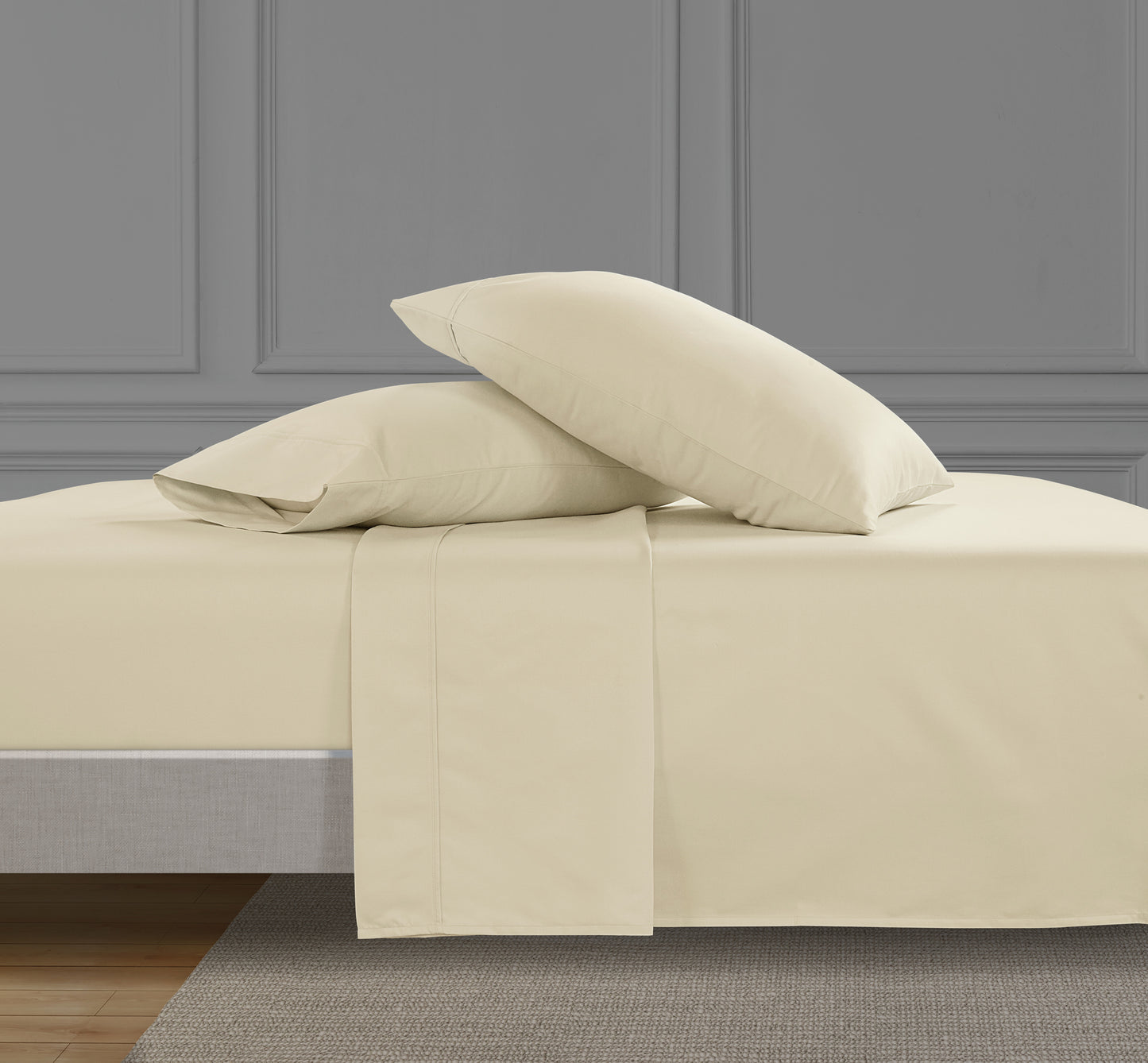 PERCALE SHEET SET 100% ORGANIC COTTON - Ivory