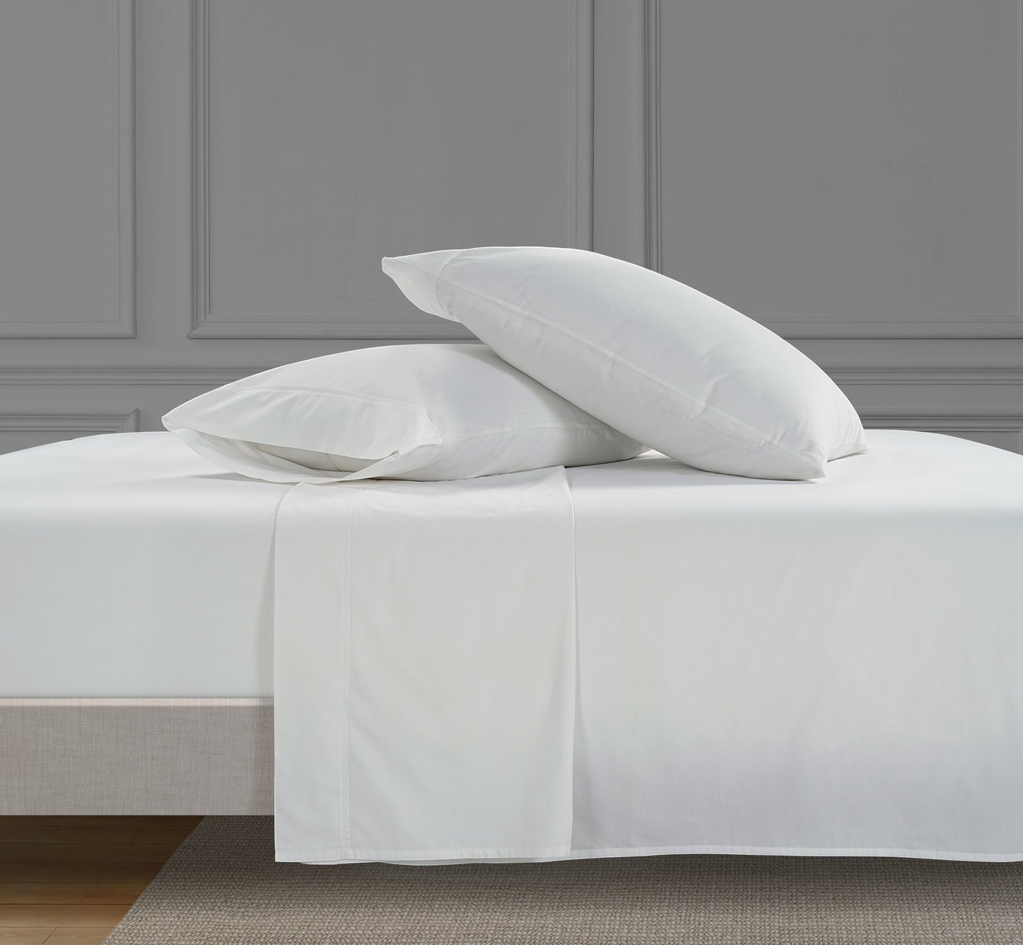 PERCALE SHEET SET 100% ORGANIC COTTON - Classic White