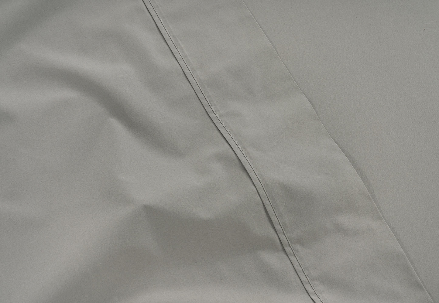 PERCALE SHEET SET 100% ORGANIC COTTON - Light Grey