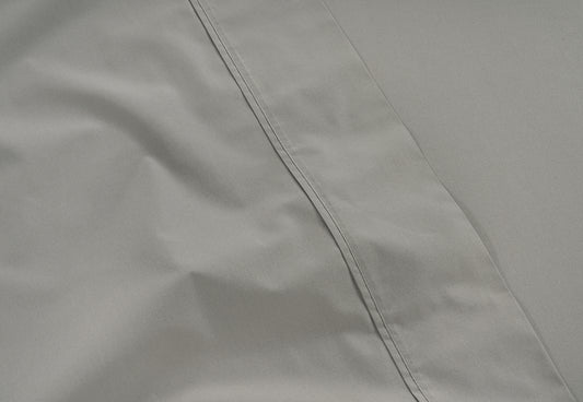 PERCALE SHEET SET 100% ORGANIC COTTON - Light Grey