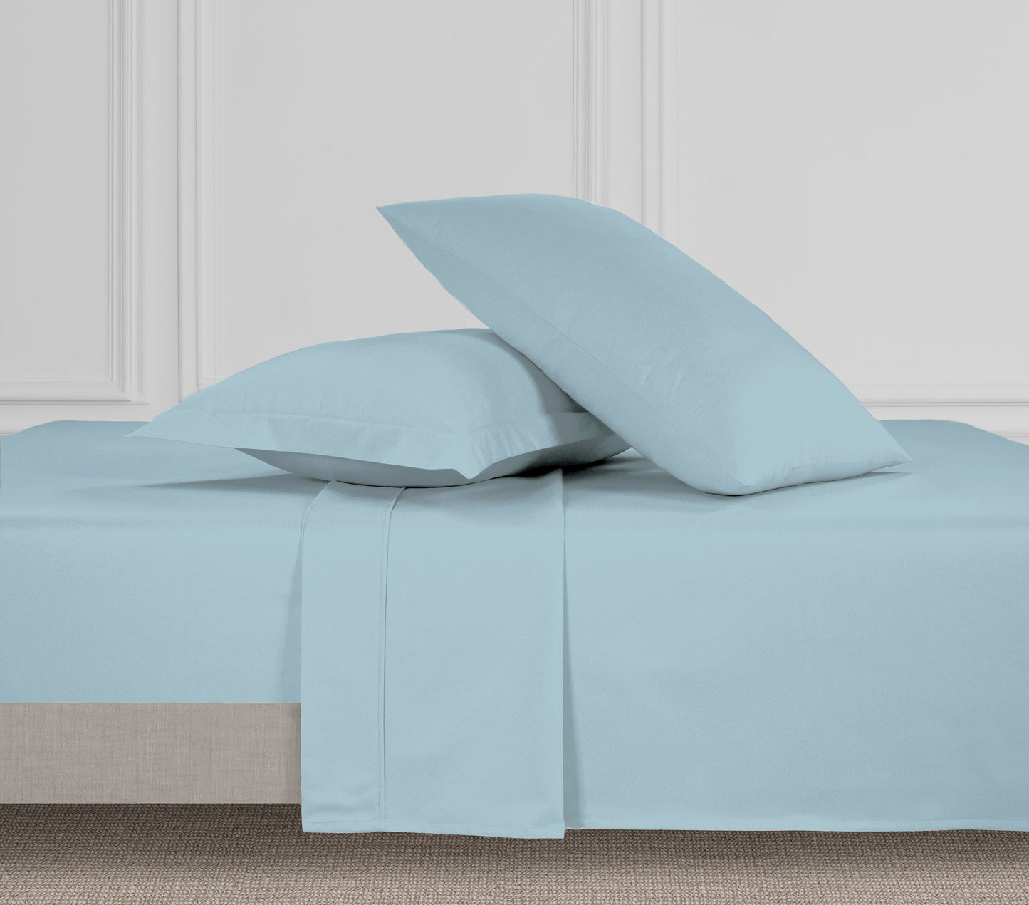 New York Sky Blue, 1000 Thread Count, 100% Cotton Sheet Sets