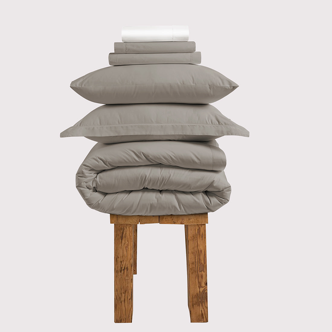 800 Thread Count Egyptian Cotton Sateen Brookshire Bedding Set - Simply Taupe