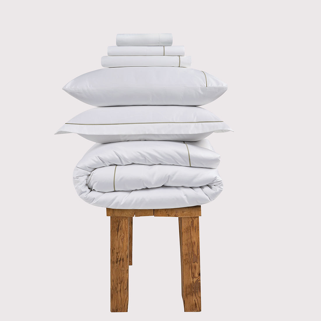800 Thread Count Egyptian Cotton Sateen Oakwood Bedding Set - Mink