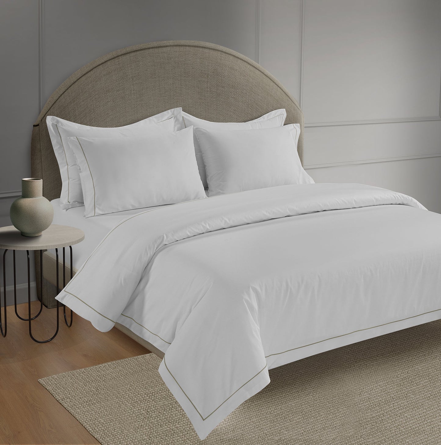 800 Thread Count Egyptian Cotton Oakwood Duvet Cover - Mink