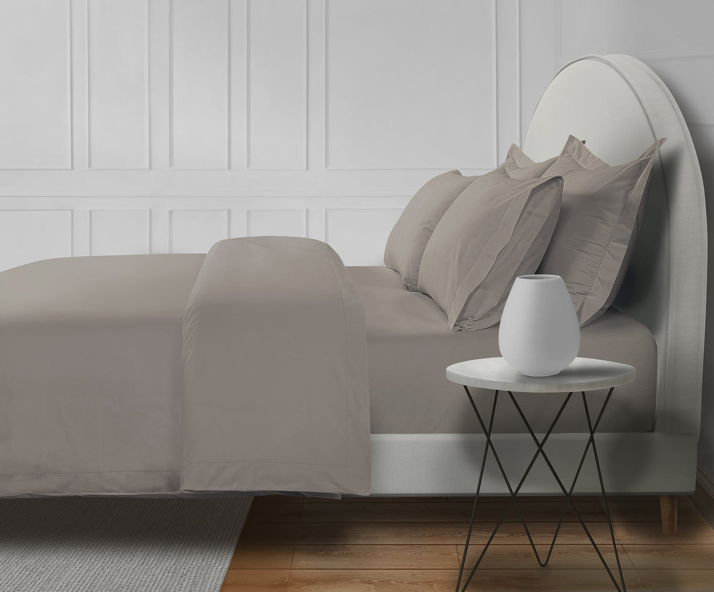 800 Thread Count Egyptian Cotton Brookshire Duvet Cover - Simply Taupe