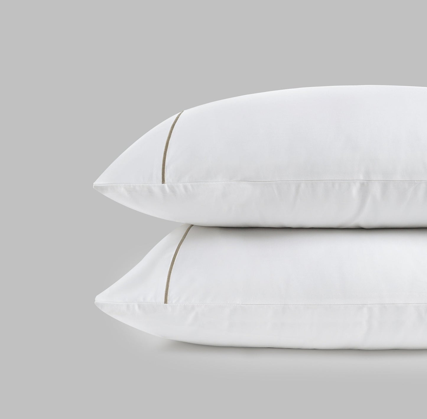 800 Thread Count Egyptian Cotton Kensington Lux Buttery Smooth Pillowcases - Simply Taupe