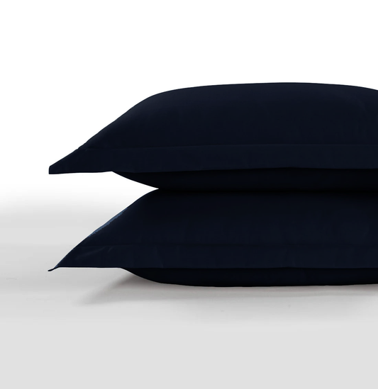 All Season Egyptian Giza Pillowcases - Navy