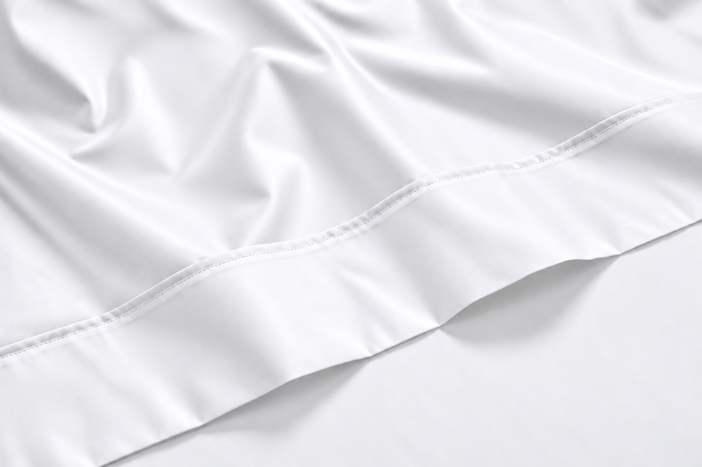 USA All Season Egyptian Giza Flat Sheet - Brilliant White
