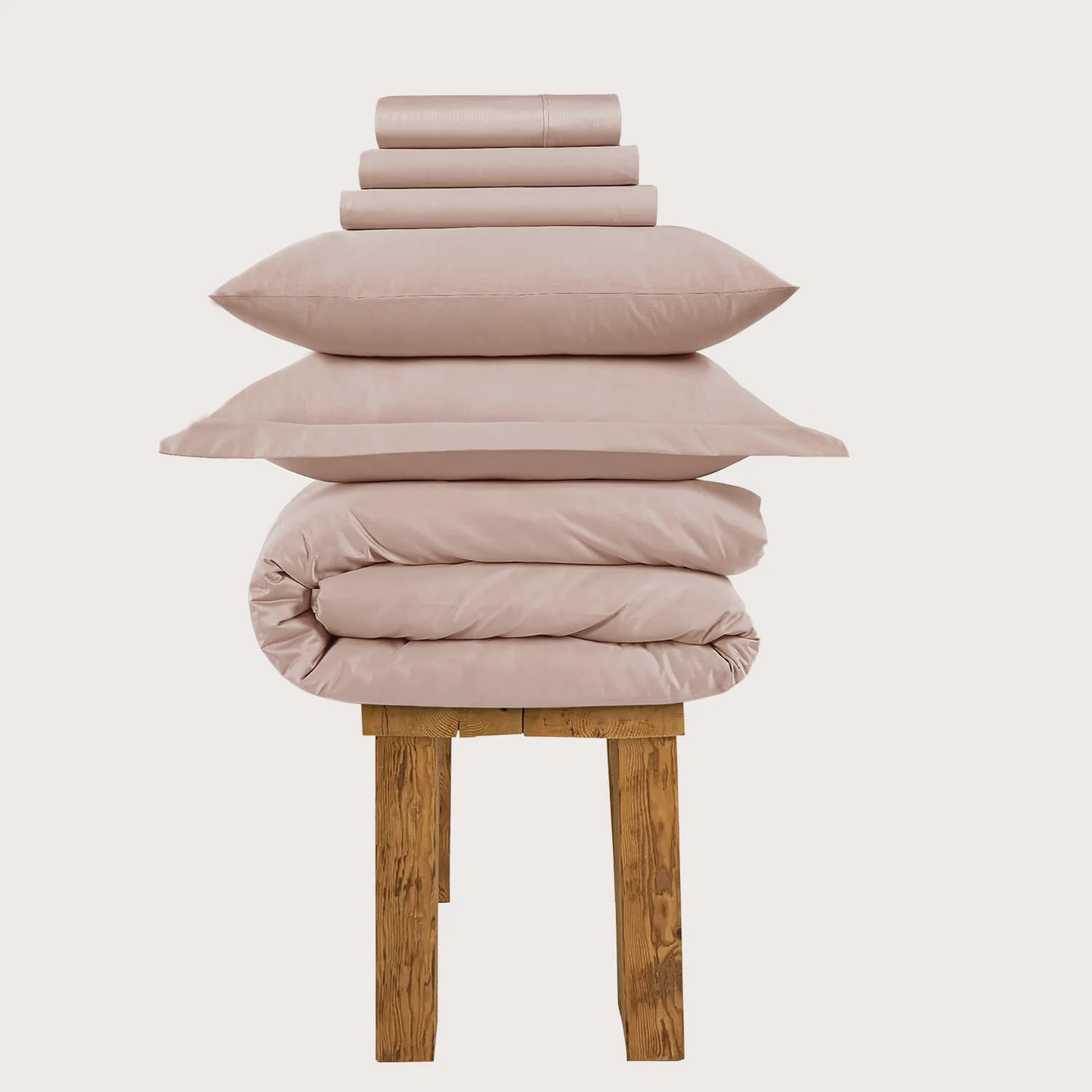 USA All Season Egyptian Giza Complete Set - Dusty Rose