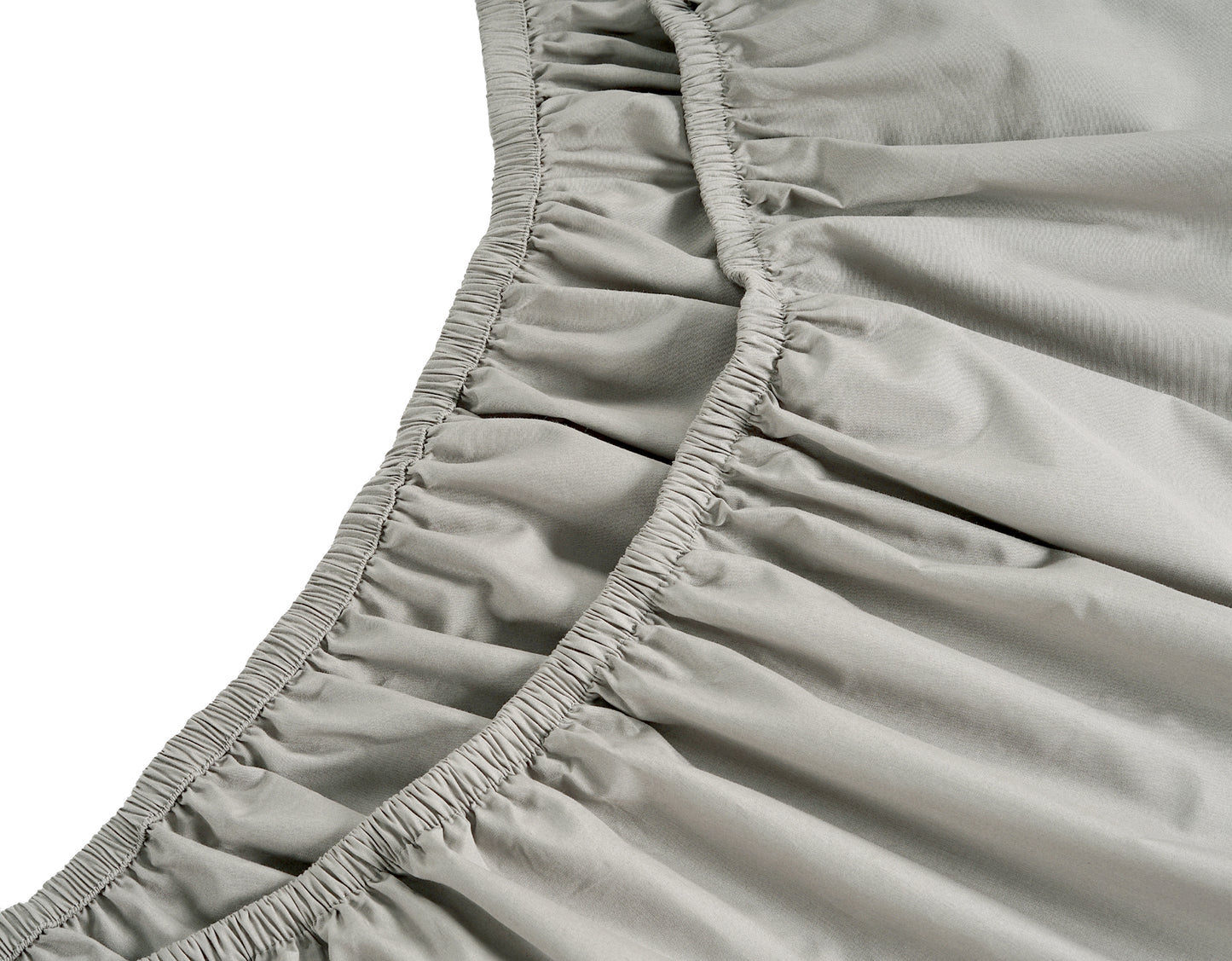 PERCALE SHEET SET 100% ORGANIC COTTON - Light Grey