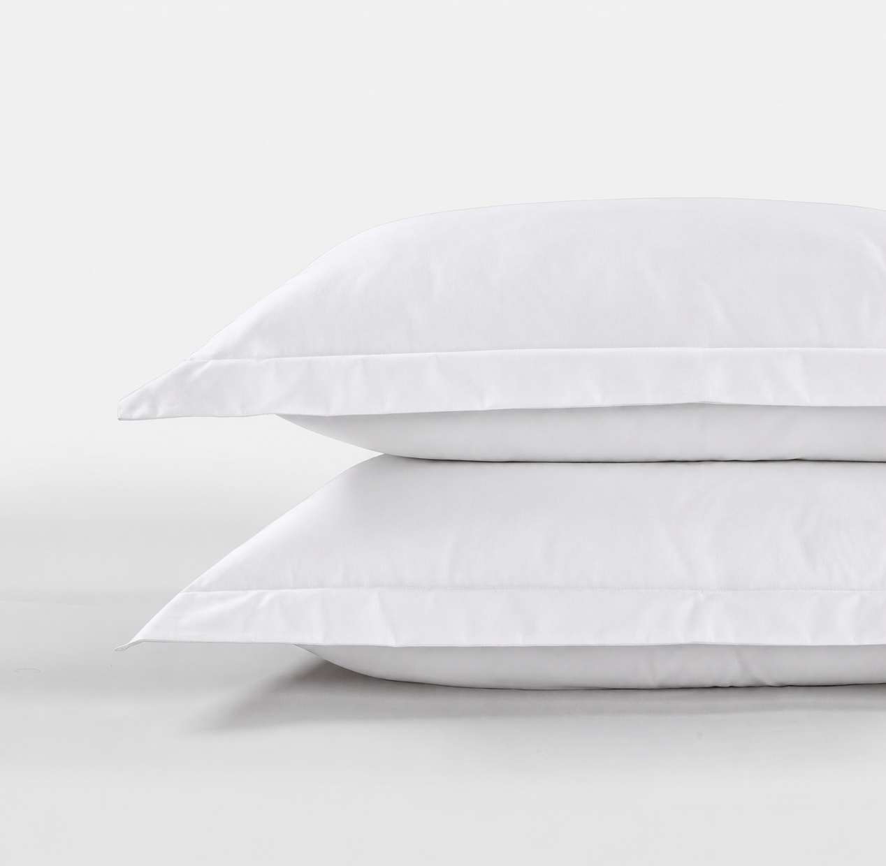 USA All Season Egyptian Giza Pillowcases - Brilliant White