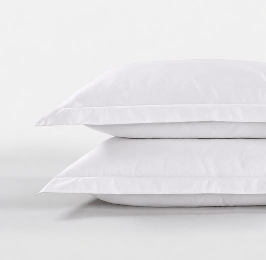 USA All Season Egyptian Giza Pillowcases - Brilliant White