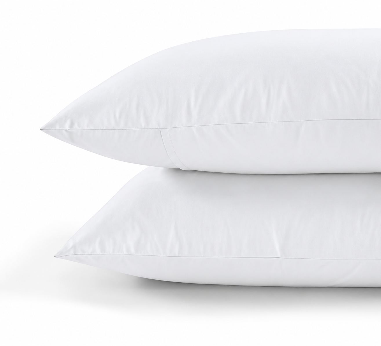 USA All Season Egyptian Giza Pillowcases - Brilliant White