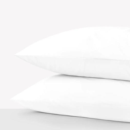 All Season Egyptian Giza Pillowcases - Brilliant White
