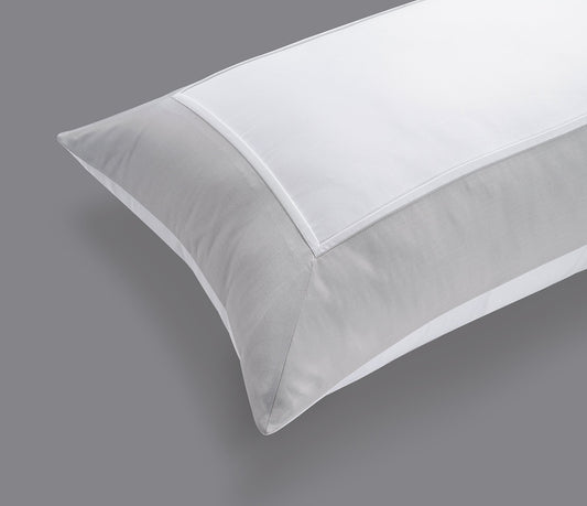 800 Thread Count Egyptian Cotton Windsor Lux Buttery Smooth Pillowcases - Silver Dove Grey