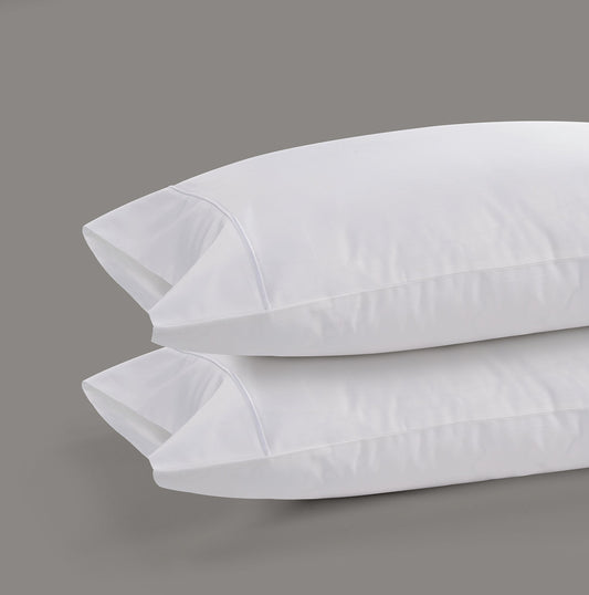 800 Thread Count Egyptian Cotton Cedarhurst Lux Buttery Smooth Pillowcases - Brilliant White