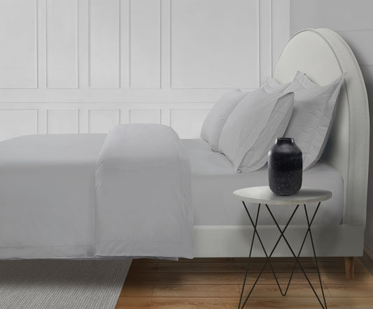 800 Thread Count Egyptian Cotton Sateen Brookshire Bedding Set - Silver Dove Grey